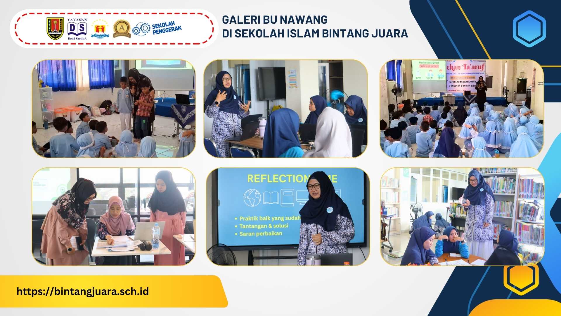 galeri kegiatan Bu Nawang di Sekolah Islam Bintang Juara