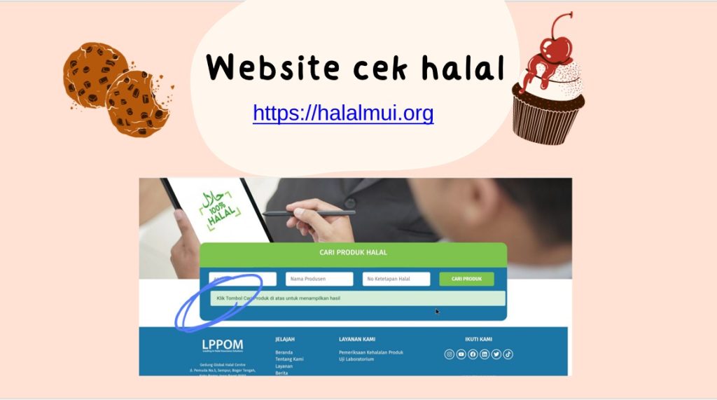 website untuk cek kehalalan produk