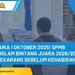 spmb sekolah islam bintang juara 20262027 resmi dibuka