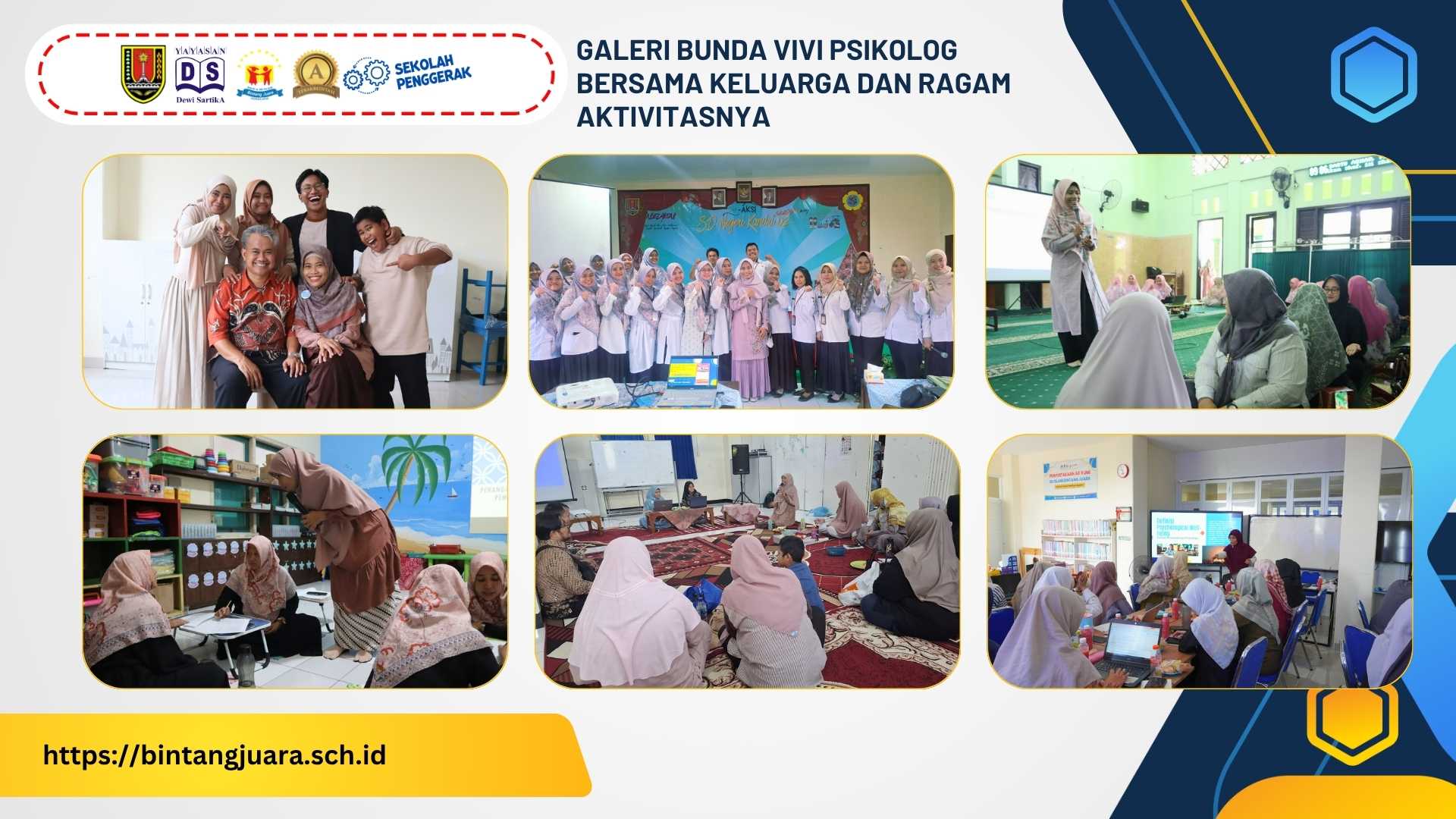 galeri kegiatan Bunda Vivi Psikolog bersama keluarga dan ragam aktivitas galeri kegiatan Bunda Vivi Psikolog bersama keluarga dan ragam aktivitas
