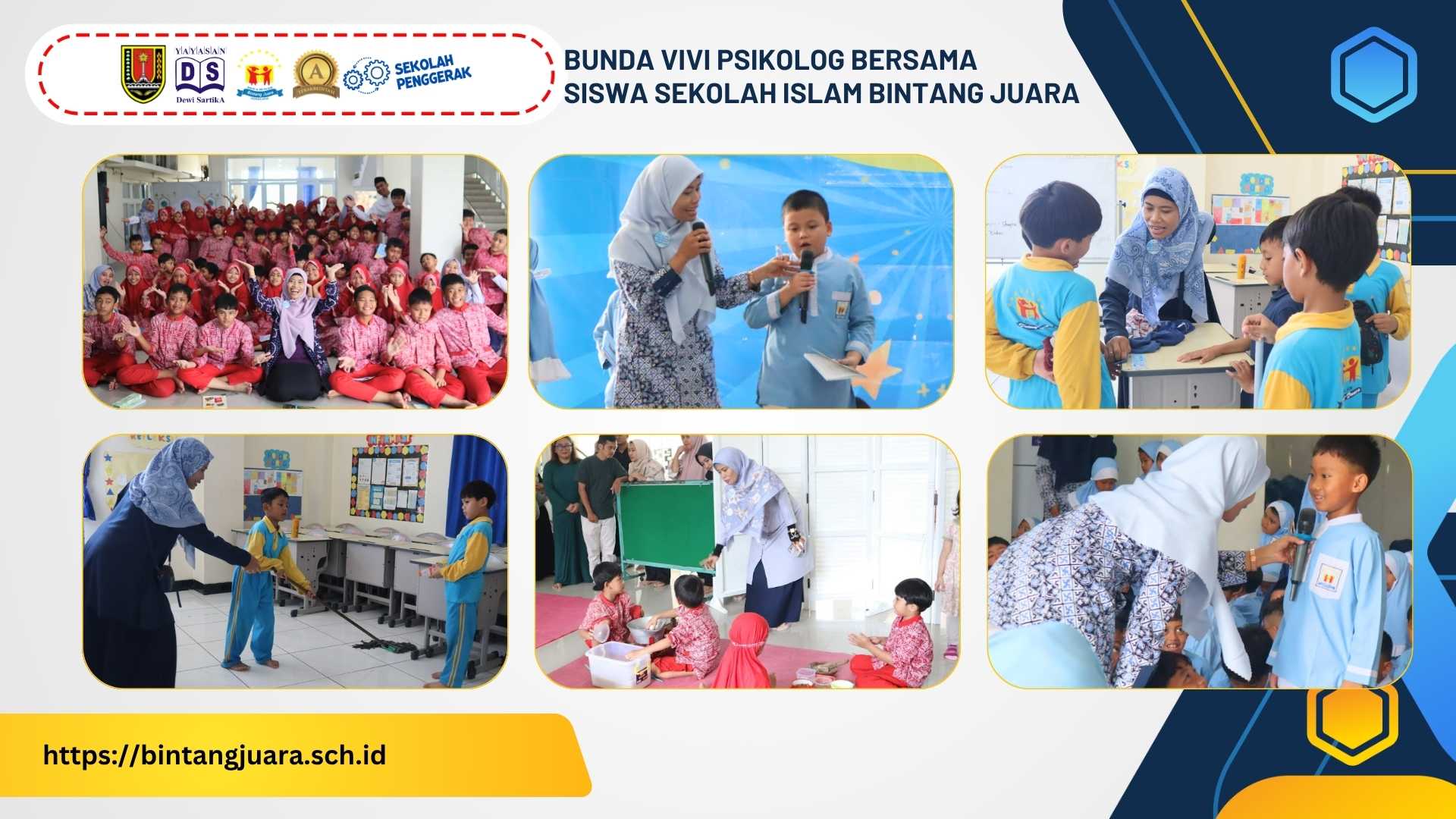 galeri kegiatan Bunda Vivi Psikolog bersama siswa Sekolah Islam Bintang Juara galeri kegiatan Bunda Vivi Psikolog bersama siswa Sekolah Islam Bintang Juara