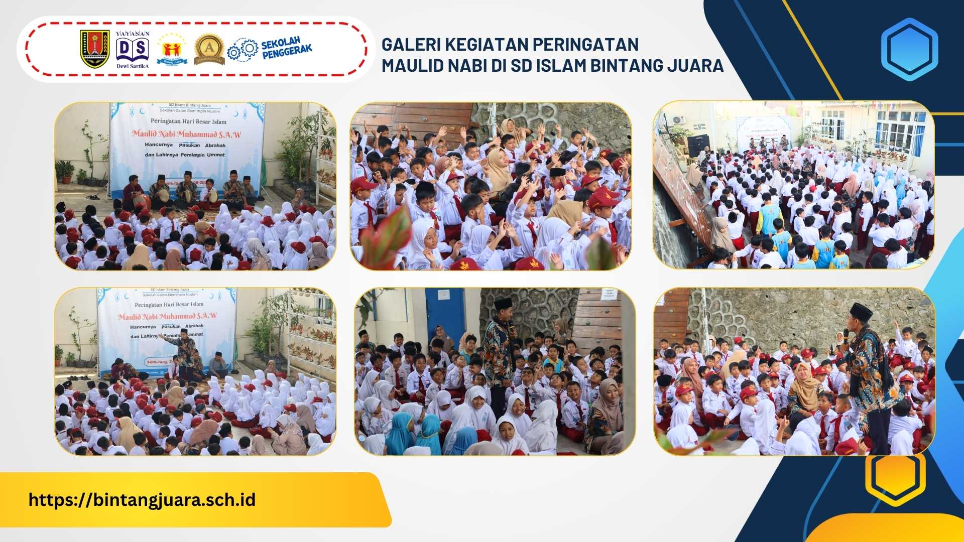 galeri kegiatan maulid nabi 1448 h di SD Islam Bintang Juara